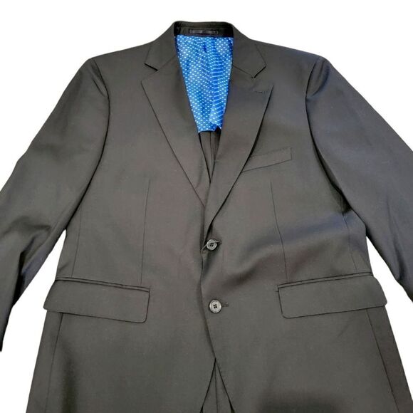 NWT Alton Lane 44R Blazer Suit Jacket Black Tailored Fit 3-Pocket - Picture 2 of 4